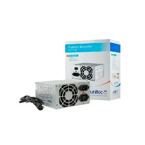 Fuente de Poder Unitec ATX 750W – Energía Estable para tu PC