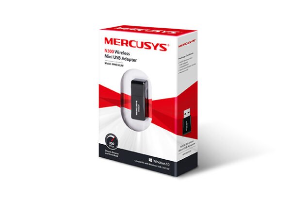 Mercusys MW300UM - Adaptador WiFi USB 2.0 de 300 Mbps
