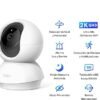 TP-Link Tapo C210 – Pack de 2 Cámaras de Seguridad Wi-Fi 2K Pan/Tilt