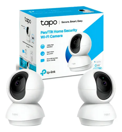 TP-Link Tapo C200-DP - Pack Doble de Cámaras de Seguridad WiFi Interior 360°
