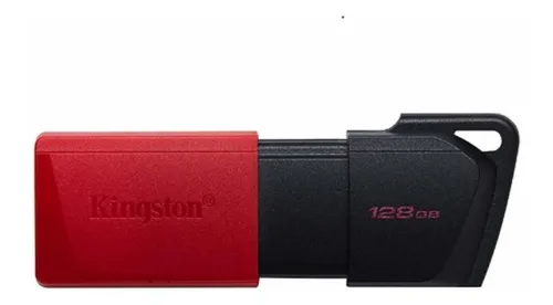 Memoria USB Kingston 128GB DataTraveler Exodia M USB 3.2 Gen 1 – Negro con Rojo