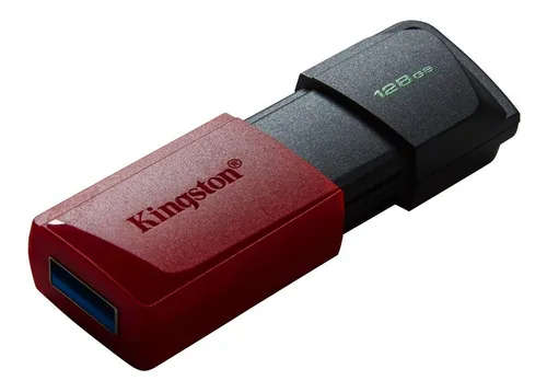 Memoria USB Kingston 128GB DataTraveler Exodia M USB 3.2 Gen 1 – Negro con Rojo