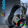 Diadema Gaming RGB G606 – Auriculares con Micrófono y Luces LED