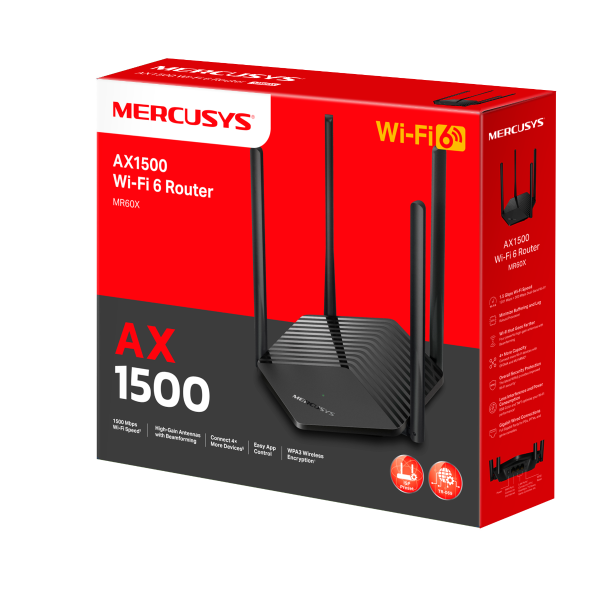 Mercusys MR60X - Sistema Mesh WiFi 6 AX1800 Dual-Band
