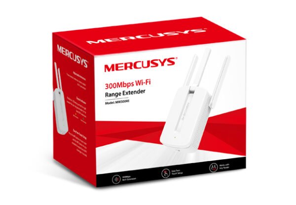 Mercusys MW300RE - Extensor de Alcance WiFi N300 con Puerto Ethernet