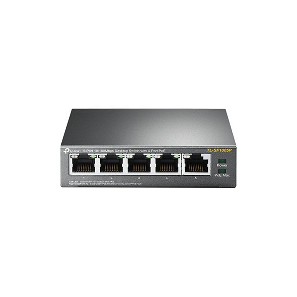 TP-Link TL-SF1005P - Switch Fast Ethernet 5 Puertos con PoE (4 Puertos PoE)