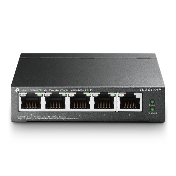 TP-Link TL-SG1005P - Switch Gigabit 5 Puertos con 4 Puertos PoE (IEEE 802.3af/at)