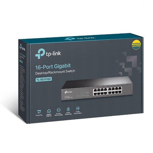 TP-Link TL-SG1016D - Switch Gigabit no Gestionado de 16 Puertos
