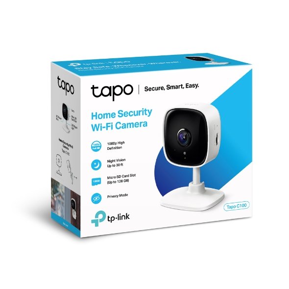 TP-Link Tapo C100 - Cámara de Seguridad WiFi Interior 1080p