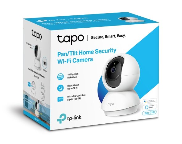 TP-Link Tapo C200 - Cámara WiFi Inteligente 360° con Seguimiento Automático