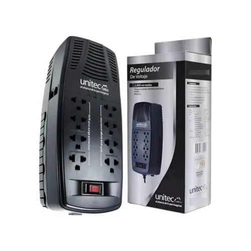 Regulador de Voltaje Automático Unitec 2000VA/1000W – Protección Eficiente para tus Equipos Electrónicos