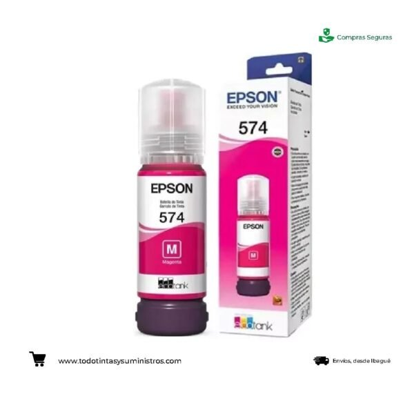 Tintas Epson T574 – Botellas Originales para Sistema EcoTank