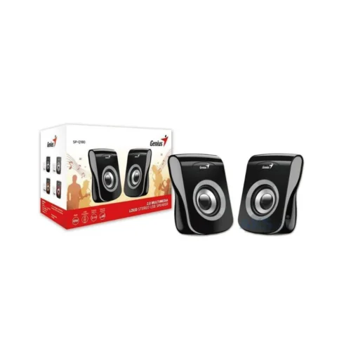 Parlantes Genius SP-Q180 USB – Sonido Estéreo Compacto y Eficiente