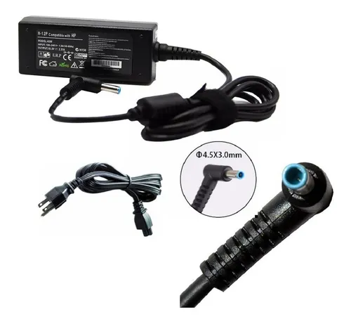 Cargador Jaltech para HP Ultra 19.5V 2.31A – Punta 4.5 x 3.0 L Azul