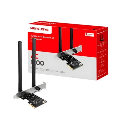 Adaptador Wi-Fi Mercusys MA30E PCIe AC1200 con Bluetooth 5.0