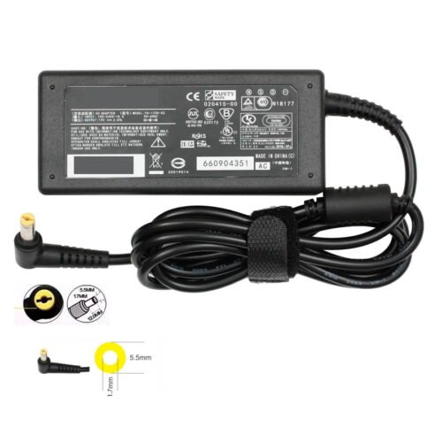 Cargador para Acer 19V 3.42A BSKAC01 – Punta 5.5 x 1.7 L Amarilla