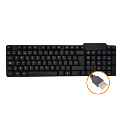 Teclado Alámbrico BASIK TECH BSK08T USB Negro