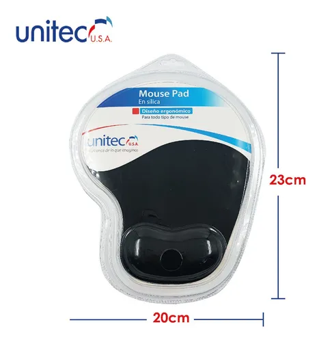 UNITEC USA 11519 – MOUSE PAD EN SÍLICA ERGONÓMICO