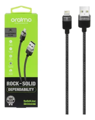 ORAIMO CABLE USB-C DE CARGA RÁPIDA 1M – DARK CHROME