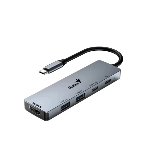 HUB GENIUS UH-500 5 en 1 con USB Tipo-C