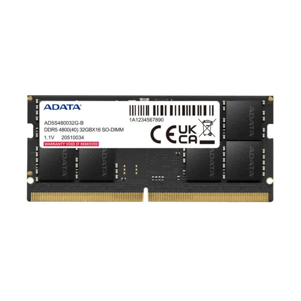 MEMORIA ADATA DDR5 32GB 4800MHz PARA PORTÁTIL