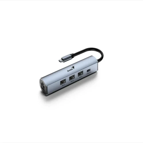 HUB GENIUS UH-545 5 EN 1 CON PUERTOS USB 3.0 Y ETHERNET
