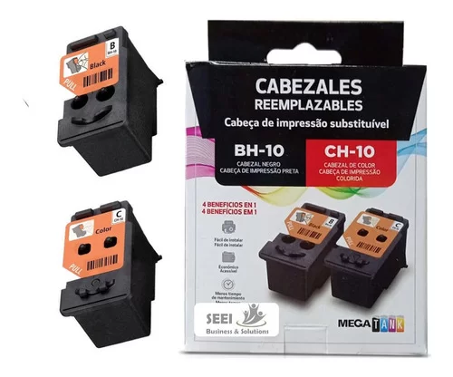 KIT DE CABEZALES CANON BH-10 + CH-10 (NEGRO Y COLOR)