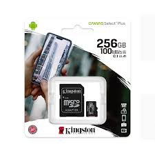 MICRO SD DE 256 GB KINGSTON C10 CANVAS SELECT PLUS