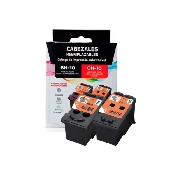 KIT DE CABEZALES CANON BH-10 + CH-10 (NEGRO Y COLOR)