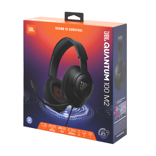 HEADPHONES JBL GAMING QUANTUM 100 M2 NEGROS COD. JBLQTUM100M2BLKAM